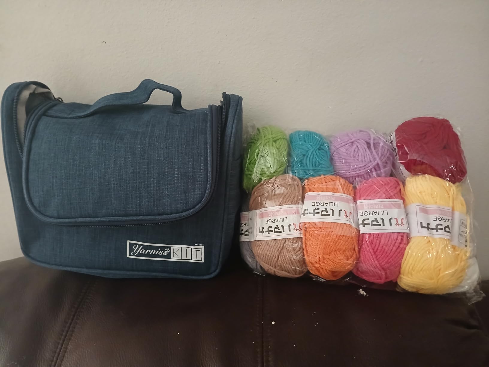 Yarniss Crochet Kit for Beginners, All in One Crochet Kits for Adult, Navy customer photo 2