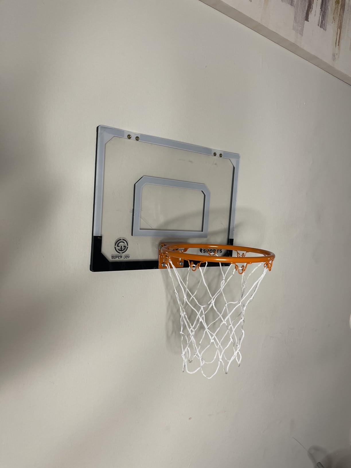 Mini Basketball Hoop for Kids, Boy Basketball Toys with Scorer Indoor Door | Basketball Hoops Over The Door with Colorful LED Lighting|Toy Basketball Gifts for Adults Boys Girls Teens 5-12 Years Old customer photo 1