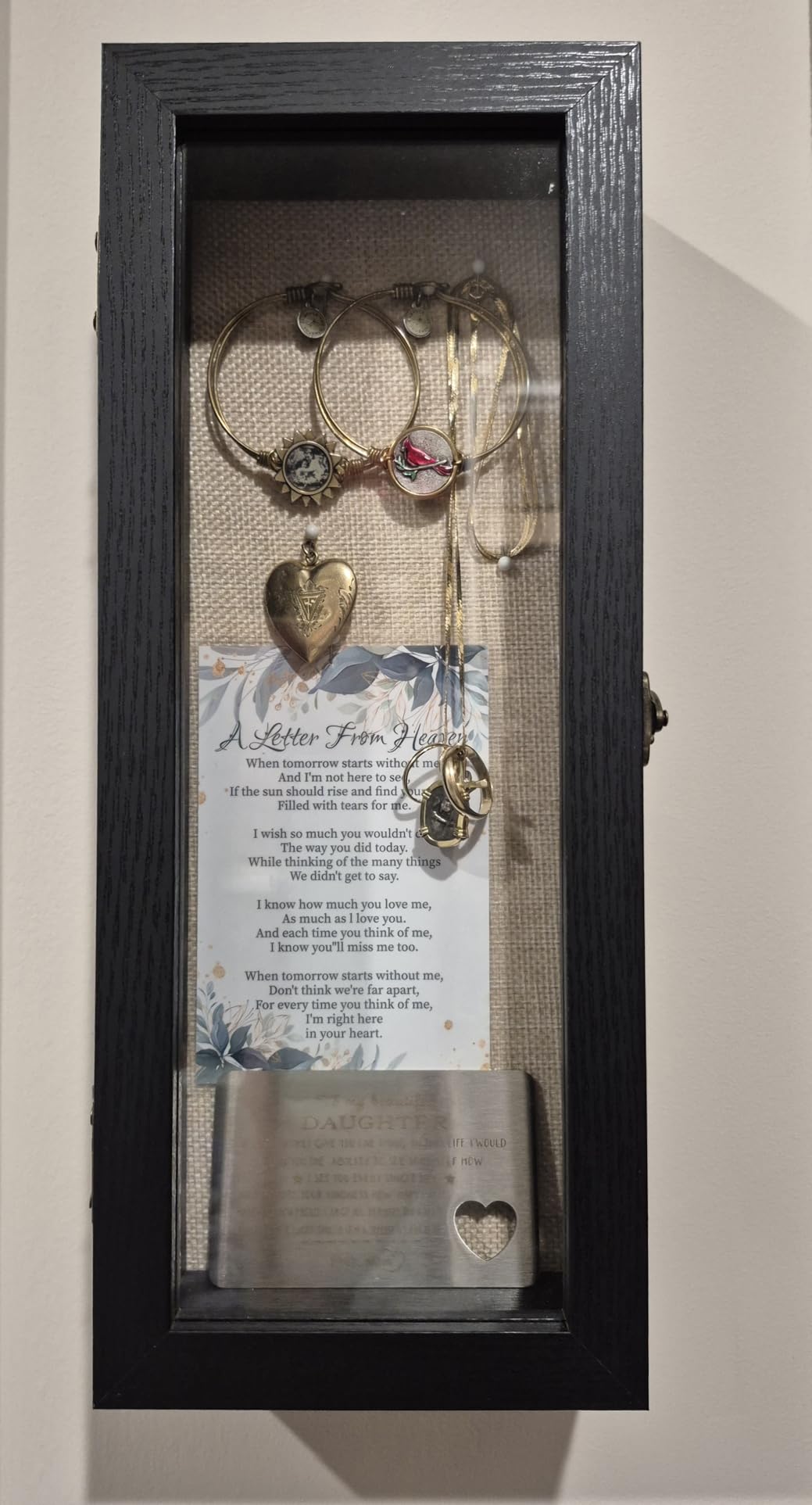 Graduation Shadow Box Frame 13x16,Black customer photo 2