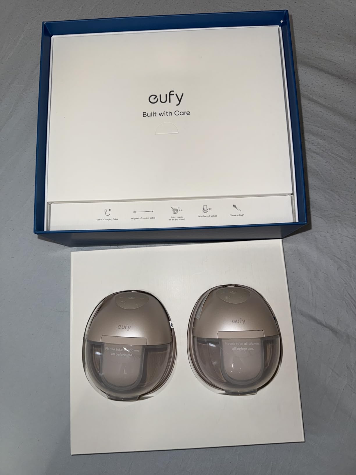 eufy Heated Wearable Breast Pump S1, HeatFlow, Hands-Free | HeatFlow, App DIY Rhythm, Powerful 300mmHg, 30% More Output, 46dB Quiet, BPA-Free customer photo 1