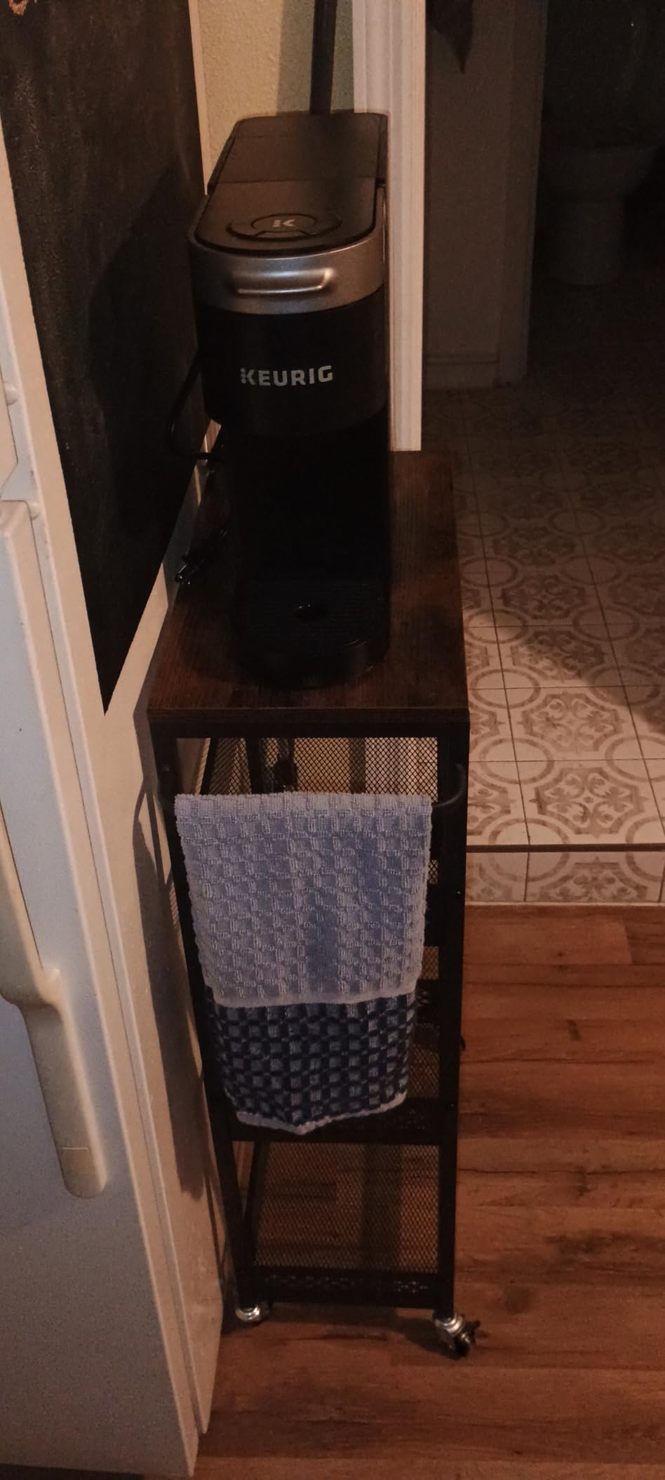 OKZEST 4-Tier Slim Rolling Storage Cart for Kitchen, Laundry Room, Bathroom customer photo 1