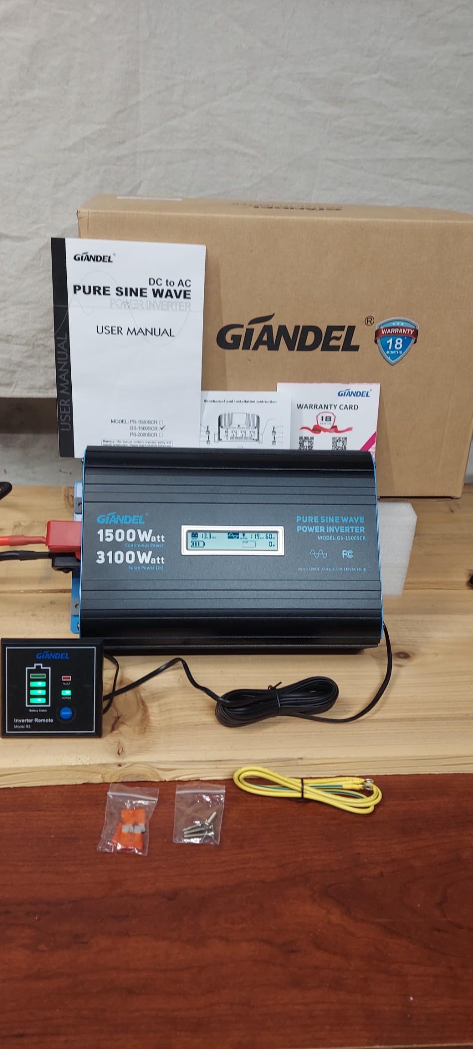 3000 W Power Inverter Pure Sine Wave,6100W Max,12V DC to 120V AC customer photo 1