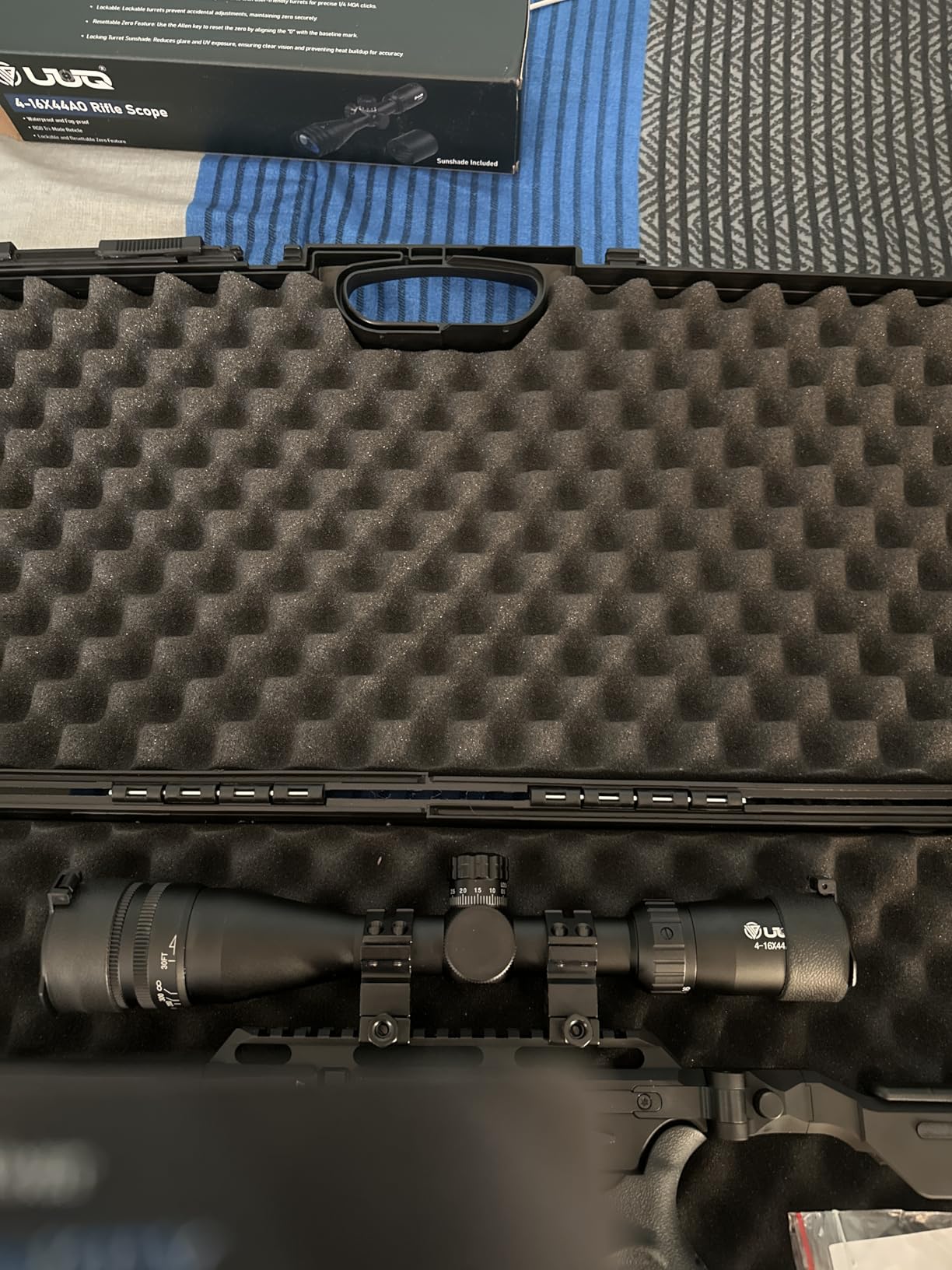 UUQ 4-16X44AO Rifle Scope for Hunting, Fits 11mm/20mm Mounts, SFP Long Range Optics with R/G/B Illumination customer photo 2