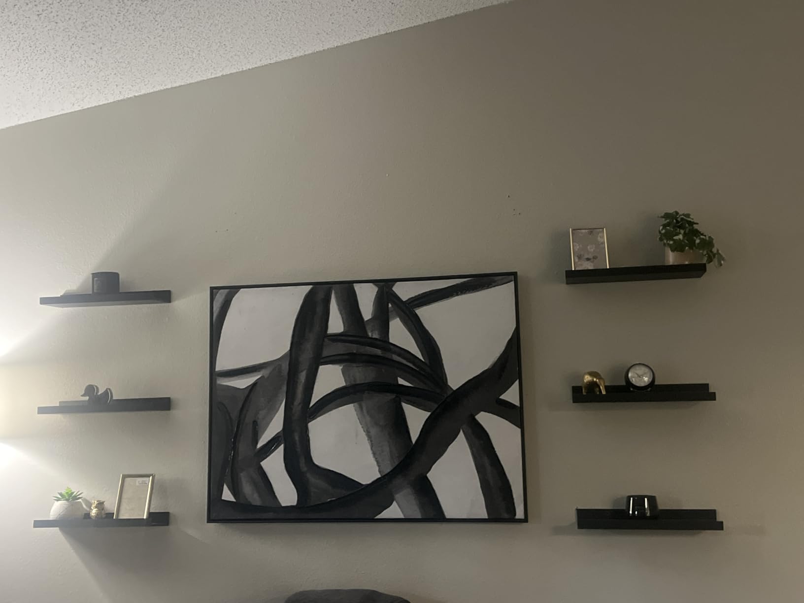 upsimples Floating Shelves for Wall Decor and Storage, Brown, 6Pcs 15.7'' customer photo 2