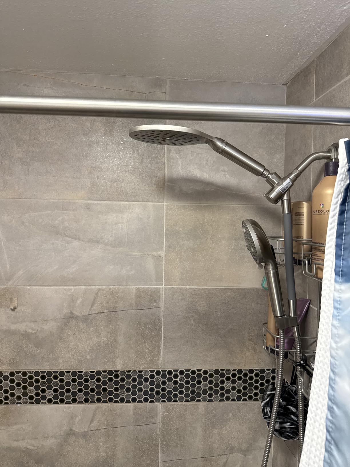 MakeFit Dual Filtered Rain Shower Head Combo, High Pressure Handheld Shower Head with Adjustable Bar - Rainfall Shower Head And Showerhead with Filter for Hard Water - Removes Chlorine customer photo 1