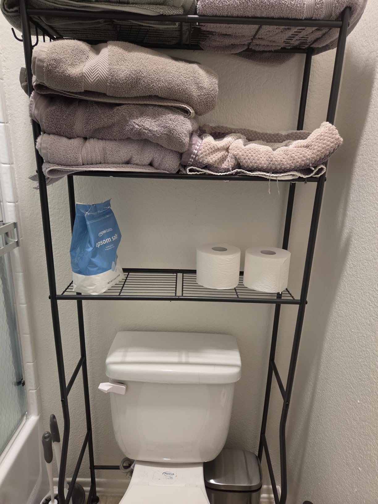 GloTika 3-Tier Over Toilet Storage, Anti-Tilt, 64