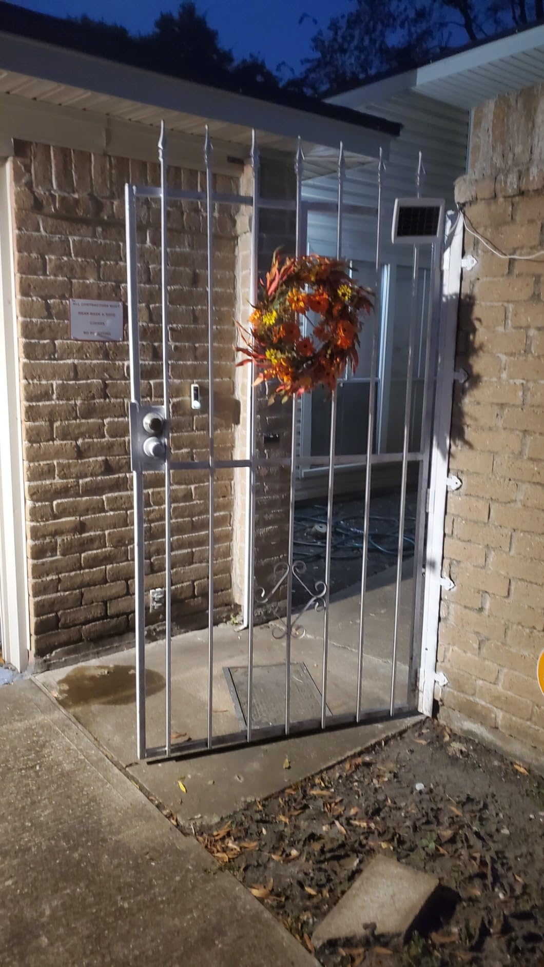 J'FLORU Artificial Fall Wreath 22 Inch Autumn Wreaths for Front Door Orange Daisy Wreath with Wildflowers Berries for Indoor Outdoor Wall Farmhouse Thanksgiving Day Harvest Festival Celebration customer photo 1