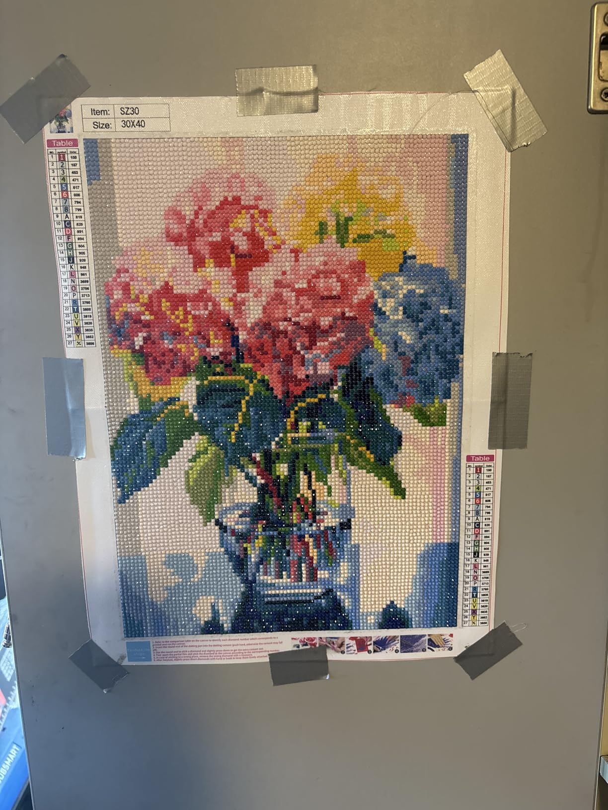 Hydrangea Diamond Painting Kits for Adults,Flowers Diamond Art 12x16inch customer photo 2