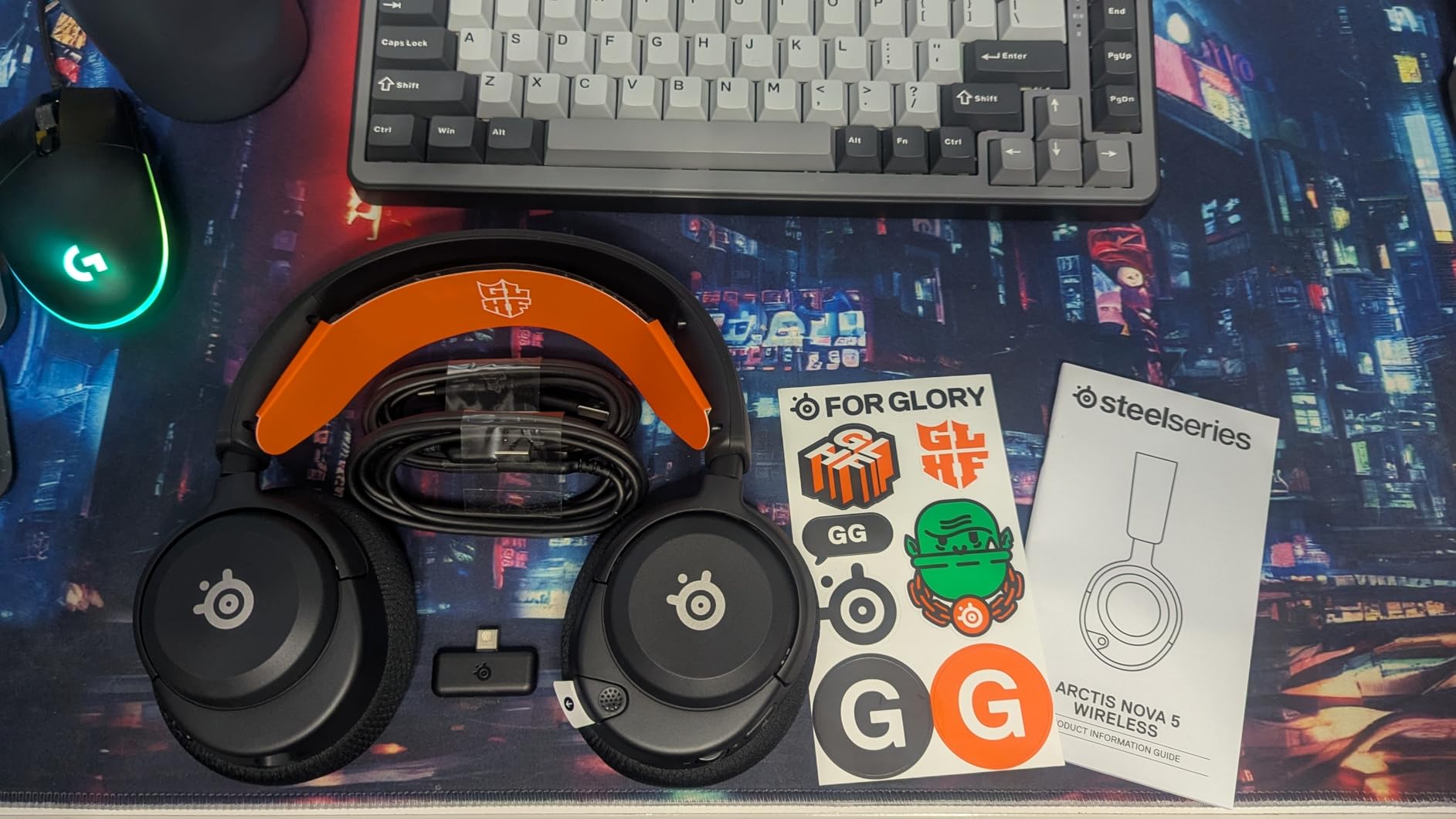 SteelSeries Arctis Nova 5 Wireless Multi-System Gaming Headset — Neodymium Magnetic Drivers — 100+ Audio Presets — 60 HR Battery — 2.4GHz or BT — ClearCast Gen2.X Mic — PC, PS5, PS4, Switch, Mobile customer photo 2