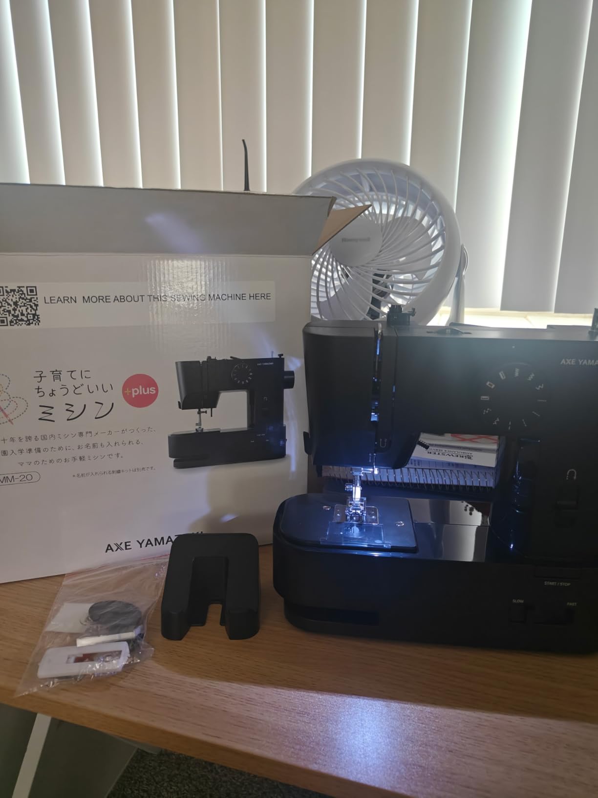 AXE YAMAZAKI sewing machine MM-10 | Small Portable & Super Lightweight Sewing machine For Beginners,Designed in JAPAN,For travel secondary Mini sewing machine customer photo 1