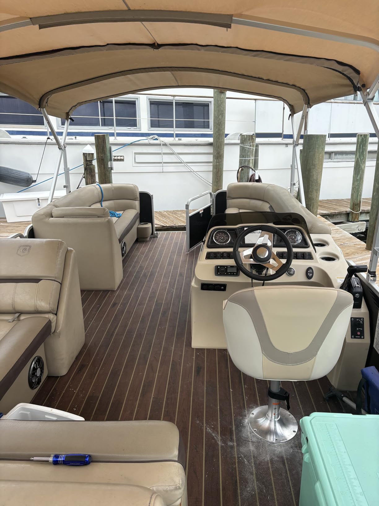 NORTHCAPTAIN Pontoon Boat Seat Captain Bucket Seat with Boat Seat Cover customer photo 1
