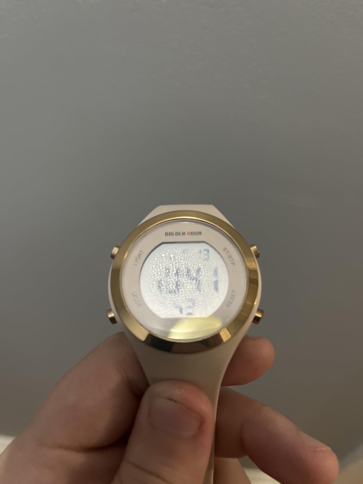 GOLDEN HOUR Waterproof Sport Women's Digital Chronograph Silicone Strap Watch customer photo 2