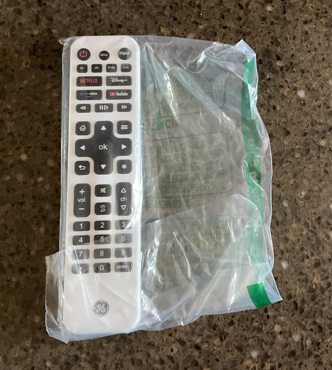 GE Rechargeable TV Remote Control, Universal Remote Control, Backlit | Samsung TV Remote Control Replacement for Smart TVs, Apple TV, Sony, Roku Replacement Remote, LG TV, 4-Device, 80984 customer photo 2