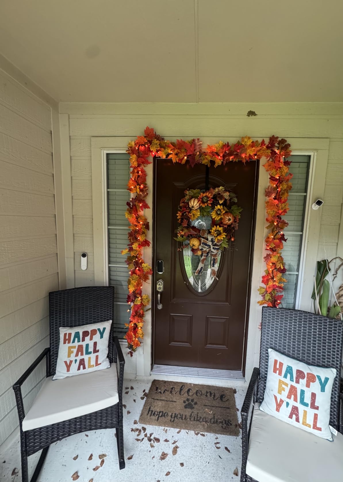 2Pack 11.8FT Fall Garland for Mantle Indoor Outdoor Thanksgiving Decor customer photo 2