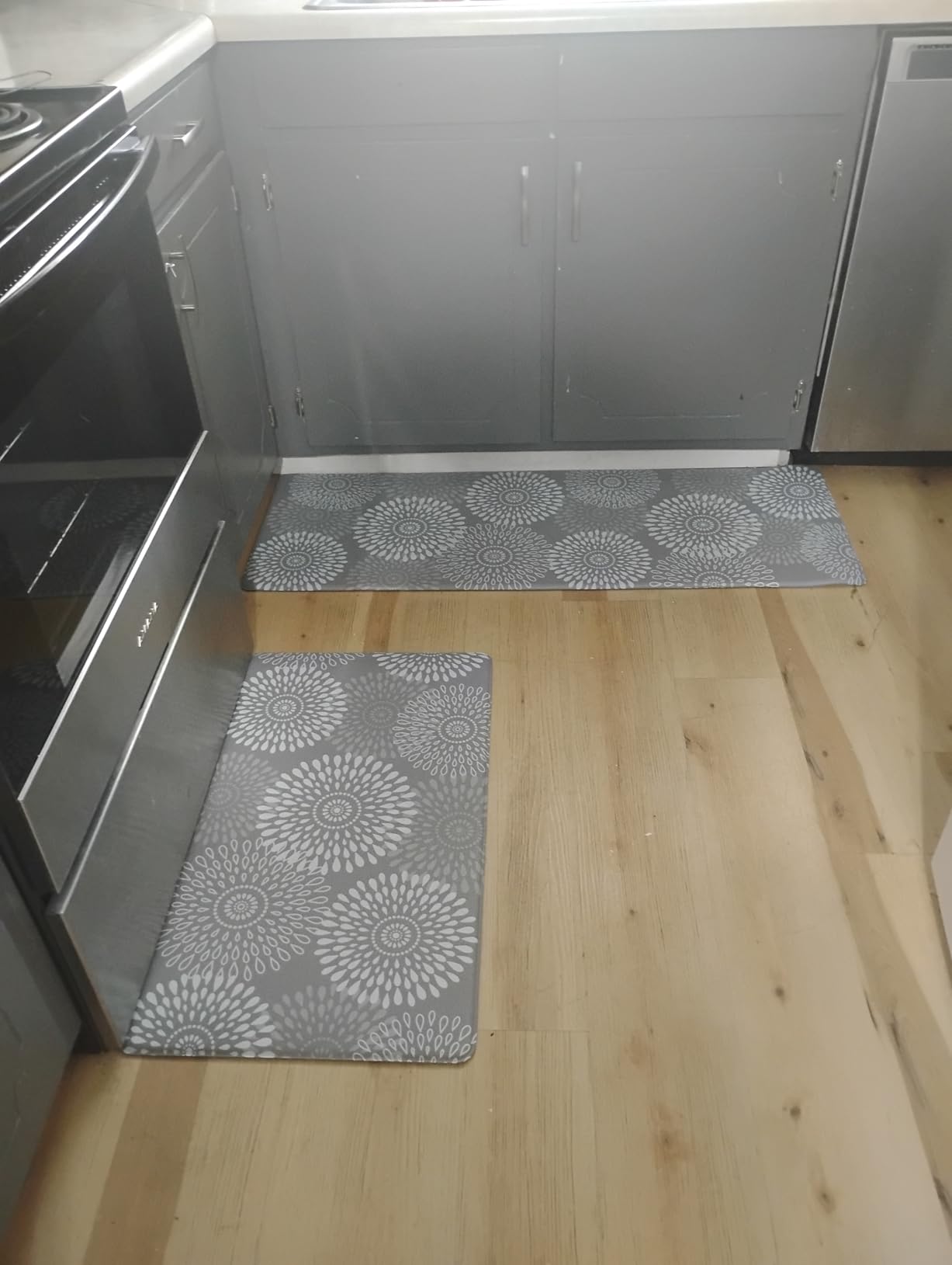 LuxStep Kitchen Mats for Floor, Cushioned Rug Anti-Fatigue for Kitchen Decor | Waterproof Non-Slip Kitchen Rugs Set of 2, Heavy Duty Ergonomic Comfort Mat for Kitchen Accessories, Office, Laundry customer photo 2