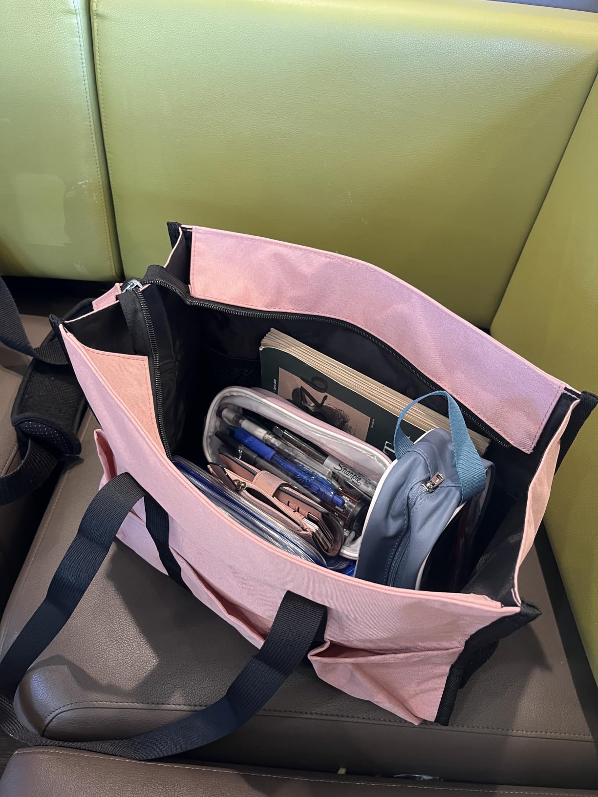 TOPDesign Utility Water Resistant Tote Bag with 13 Pockets, Zipper Closure customer photo 2