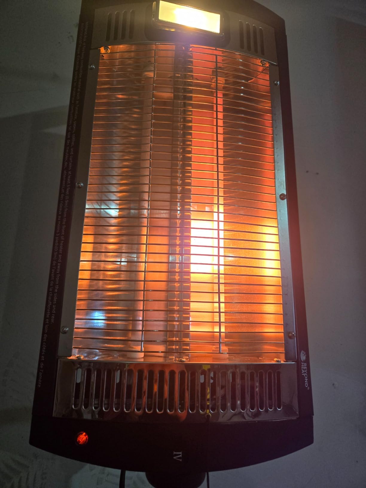 BEYOND HEAT Electric Garage Heater 120V, 1500W Radiant Space Heater, 1-Pack customer photo 2