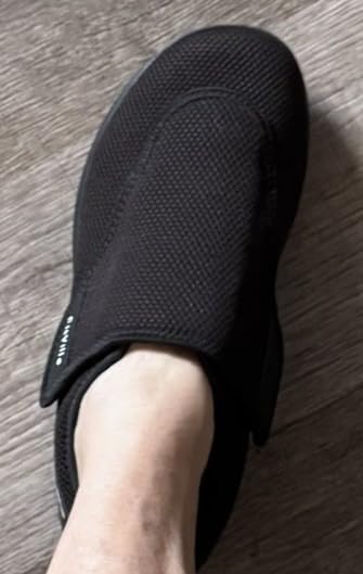 FitVille Diabetic Shoes for Women Extra Wide Walking Shoes Slip-On Orthopedic Shoes with Adjustable Strap for Swollen Feet Neuropathy - EasyTop Wings V2 customer photo 2
