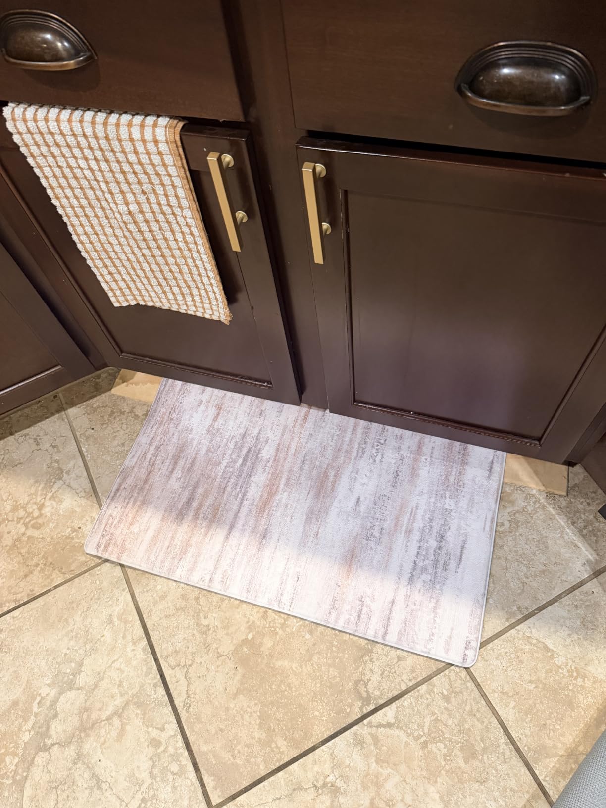 KIMODE Anti Fatigue Kitchen Mats for Floor 2 Piece, Abstract Kitchen Rugs customer photo 1
