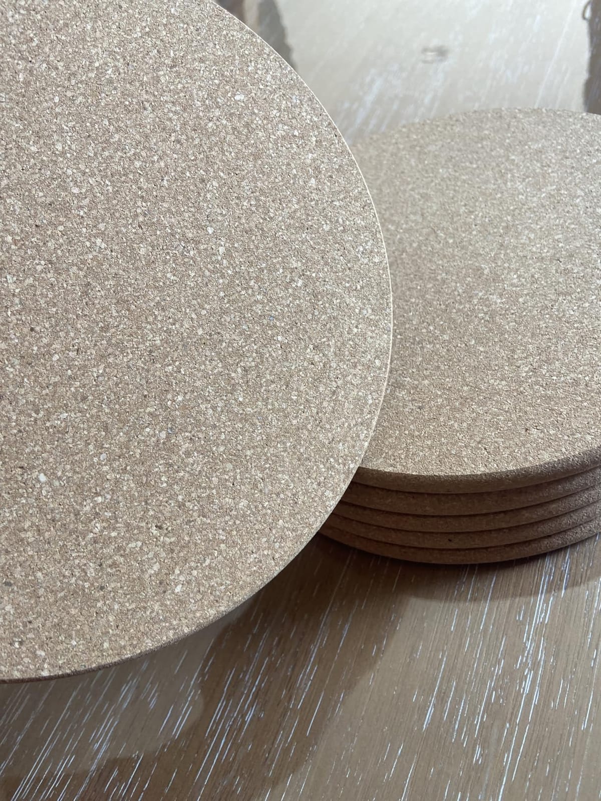 Cork Trivet, 4 Pack High Density Thick Cork Coasters Set for Hot Dishes, 8 Inch Heat Resistant Multifunctional Corks Trivets for Hot Dishes, Hot Pads for Kitchen, Table, Countertops customer photo 2