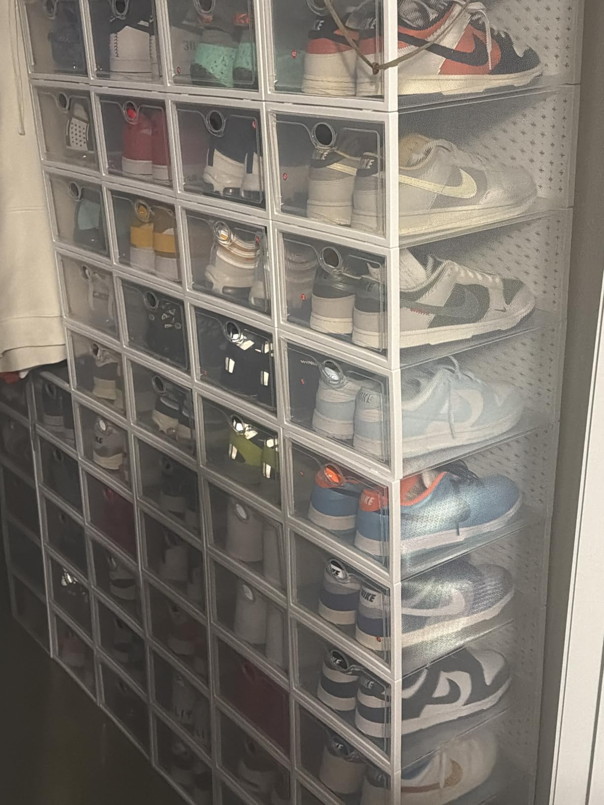 Pinkpum 15 Pack X-Large Shoe Storage Boxes, Shoe Organizer Clear Stackable customer photo 1