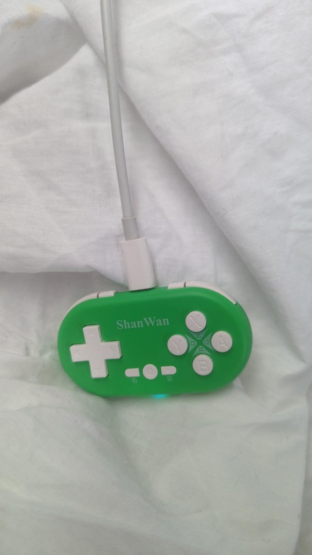ShanWan Bluetooth Gamepad Keychain Sized Mini Controller for Switch, Windows, Android, iOS & PS4(Green) customer photo 1