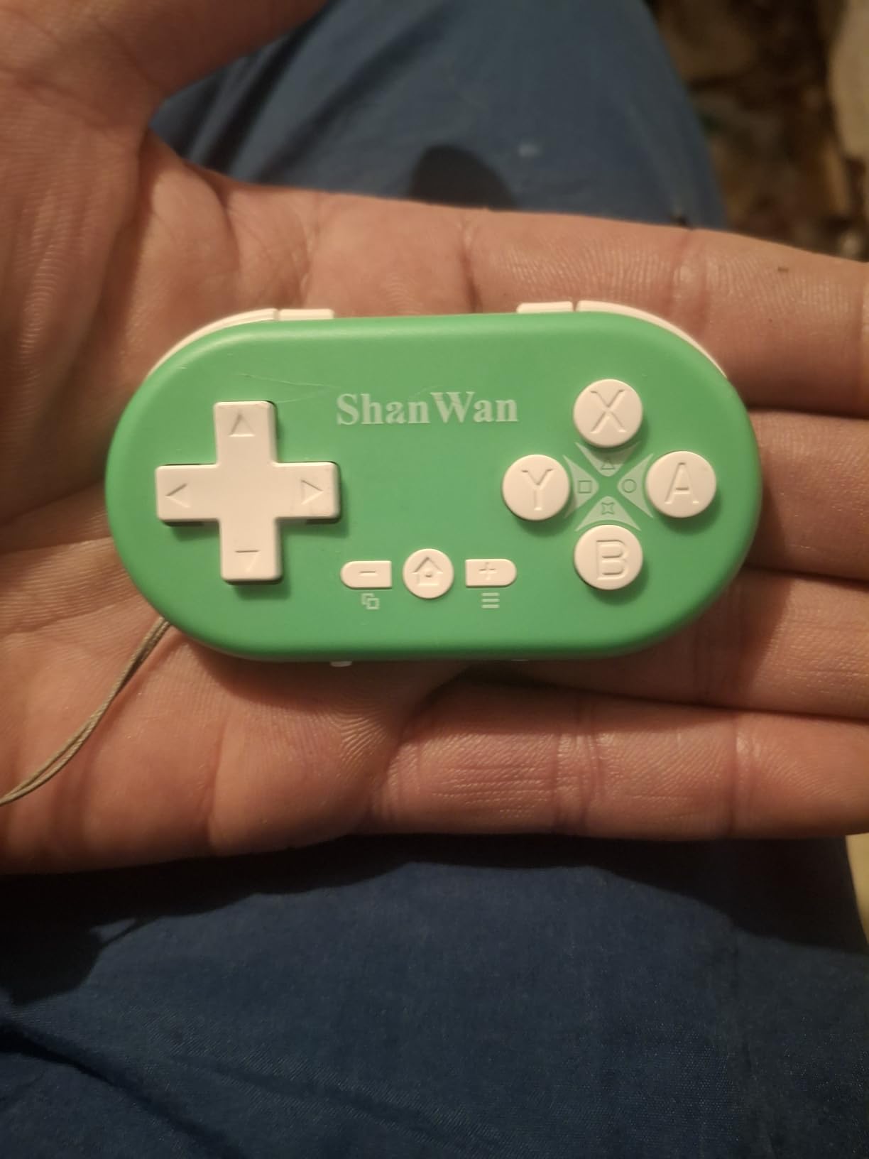ShanWan Bluetooth Gamepad Keychain Sized Mini Controller for Switch, Windows, Android, iOS & PS4(Green) customer photo 2