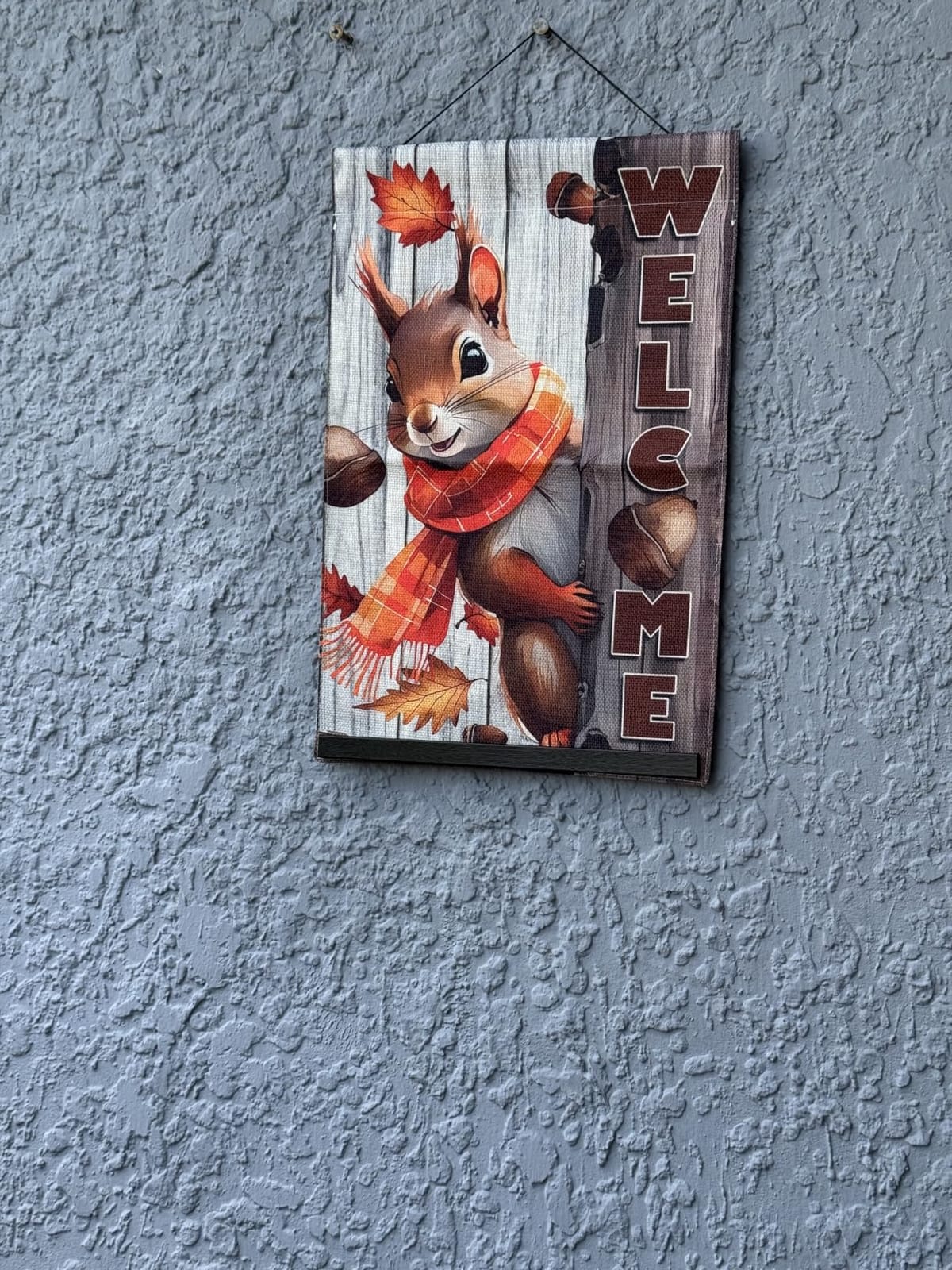Welcome Fall Garden Flag 12x18inch The Nut Squirrel Fall Autumn Thanksgiving Garden Flags Yard Porch House Flag Double-Side For Home Outdoor Yard Patio Lawn Decor, Garden Decorations customer photo 2