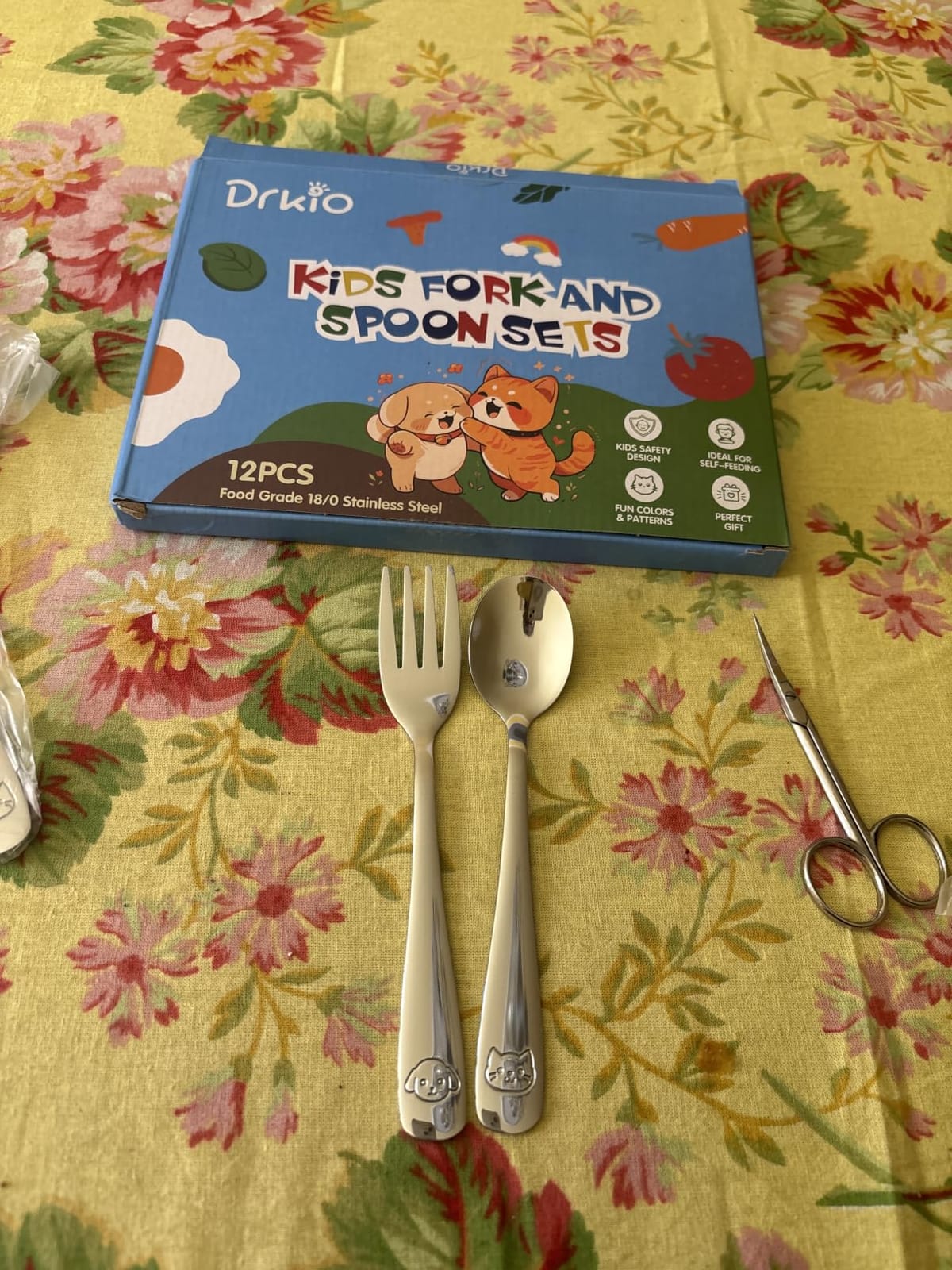 DRKIO 12Pcs Stainless Steel Toddler Utensils Small Metal Kids Silverware customer photo 1
