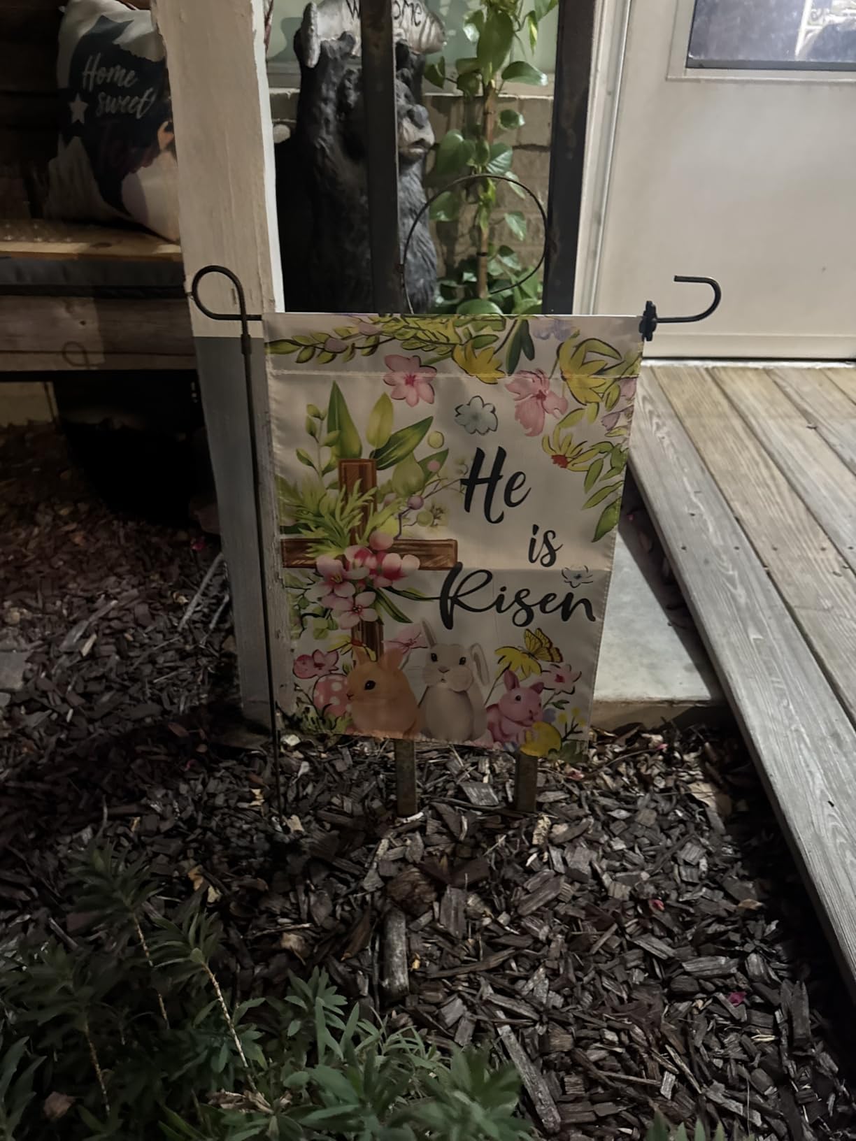 Seasonal Garden Flag Set of 12 Double Sided 12x18 Inch, Holiday Mothers Day 4th of July Garden Flag for Outside, Small Yard Flags for the Entire Year, with Free Anti-Wind Clip and Stopper customer photo 2