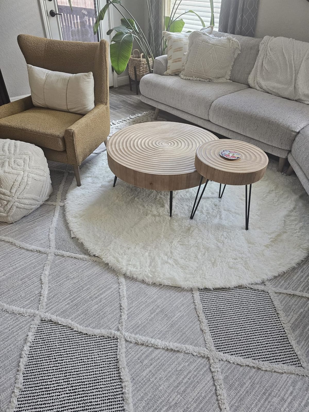 OLANLY 5x8 Machine Washable Large Area Rugs for Living Room, Bedroom, Soft Fluffy Shaggy Bedside Rug, Indoor Floor Carpet for Kids Girls and Boys, Dorms, Nursery, Home Decor Aesthetic, Grey customer photo 1