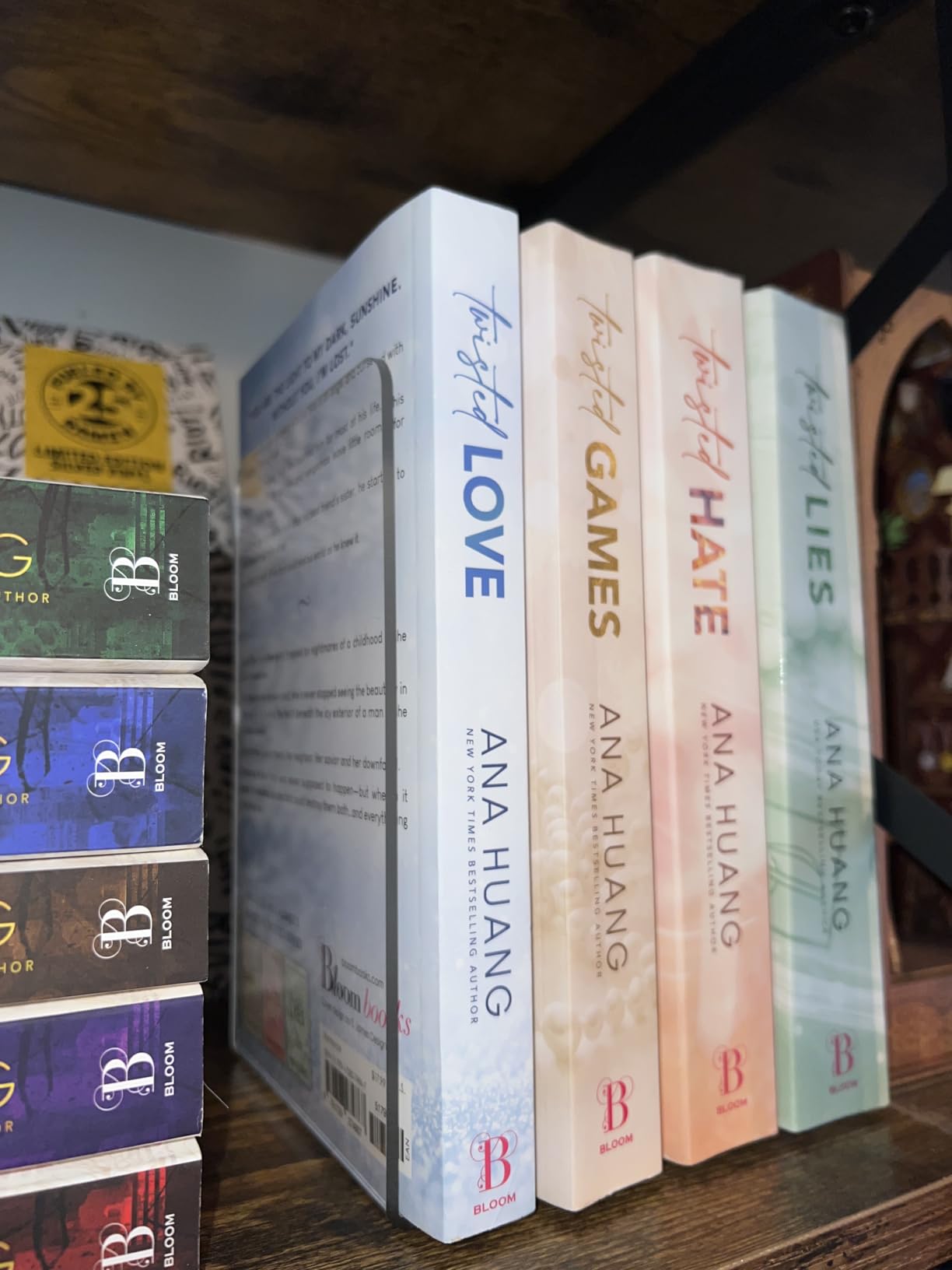 Acrylic Bookends 4 Pcs, Clear Book Ends for Shelves, Bookend Organizer customer photo 1