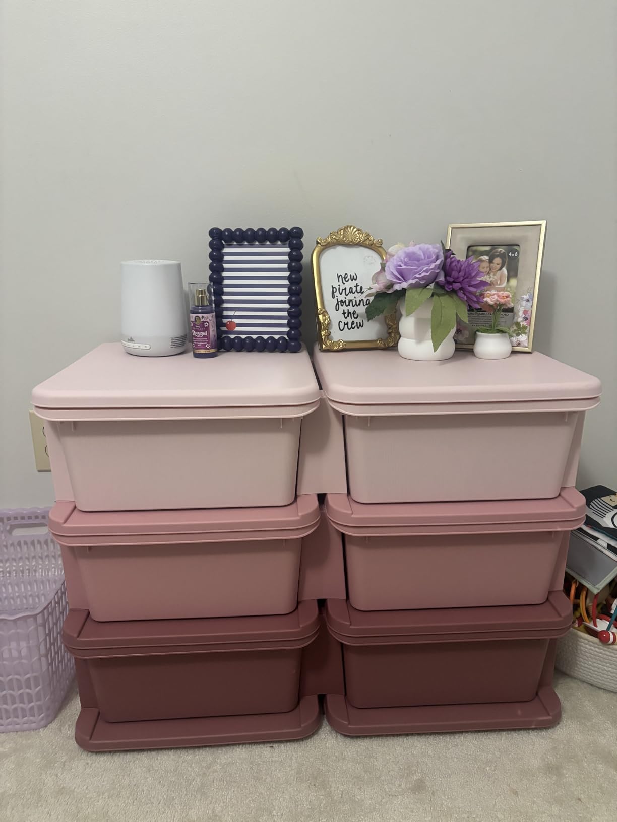 Qaba 9 Drawers Kids Storage Unit 3 Tier Toy Organizers Cream White customer photo 1