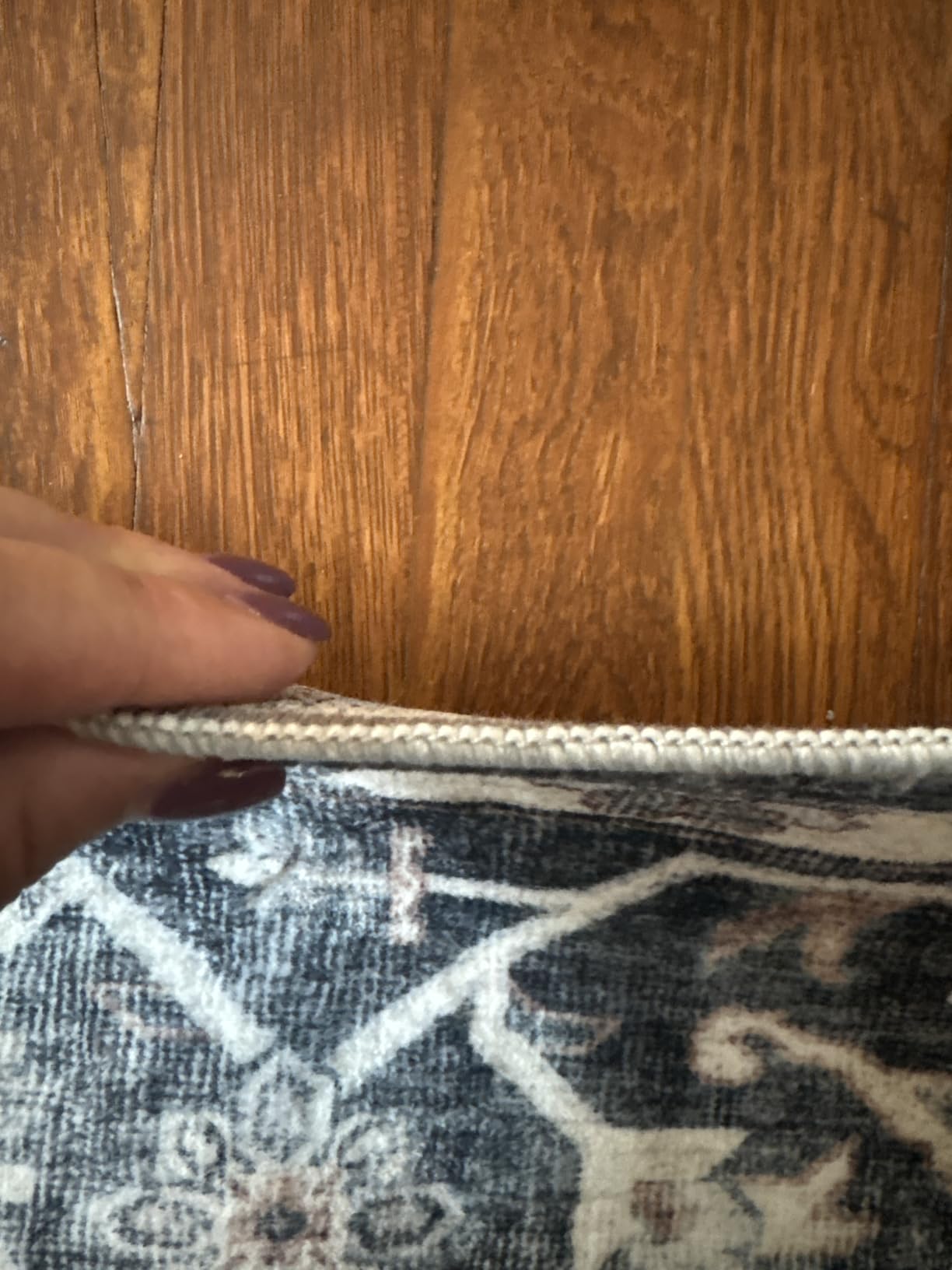 Amada 8x10 Area Rugs for Living Room, Washable Area Rug, Blue customer photo 2