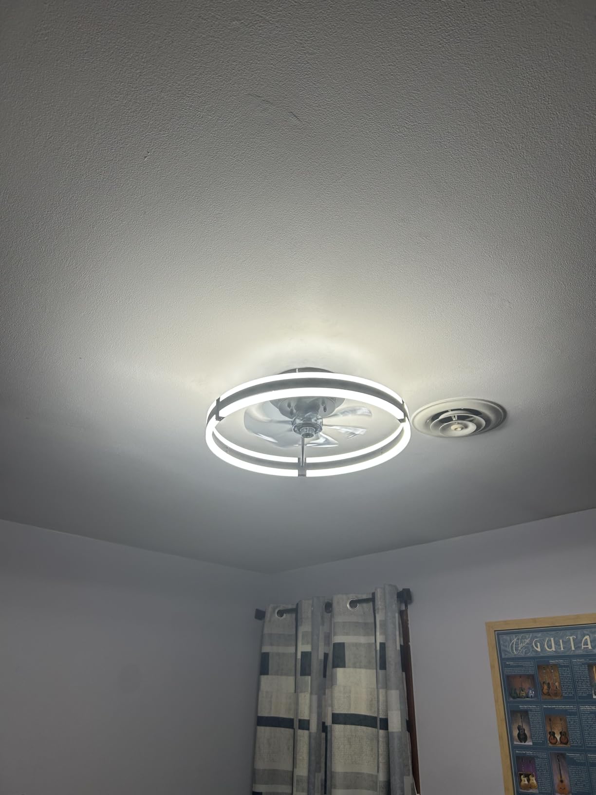 ZMISHIBO Low Profile 19.7'' Ceiling Fans with Lights and Remote, Black customer photo 1