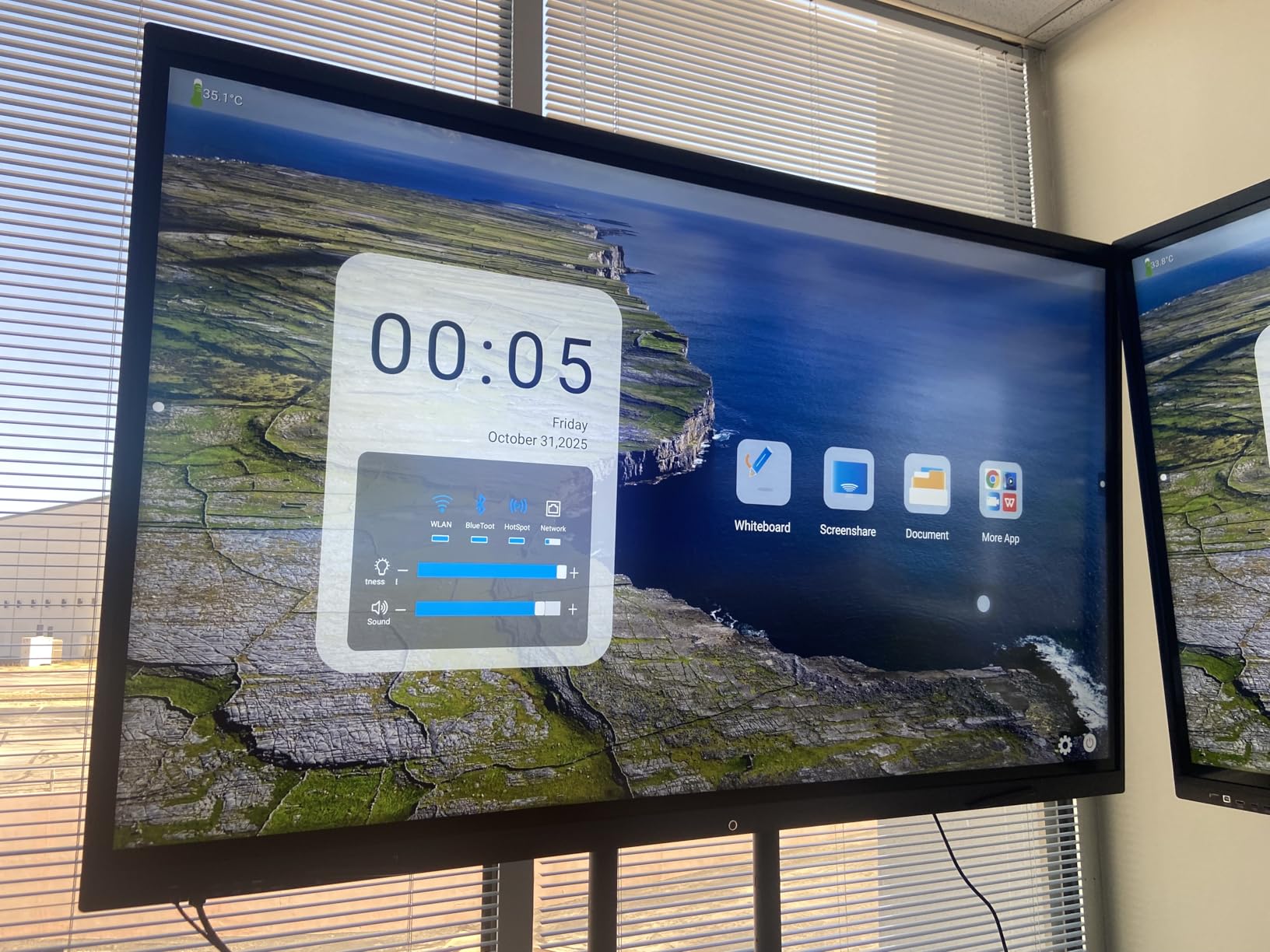 55″ Smart Board, 4K UHD Touchscreen Display Electronic Whiteboard,Android 14 Built in Ultra High Definition Camera Open App Ecosystem, Interactive Whiteboard for for Business Office Classroom Home customer photo 2