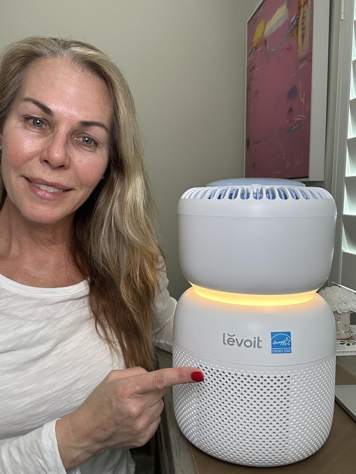 LEVOIT Smart Air Purifier for Home Bedroom, Quiet for a Nursery, Sprout | HEPA Filter, White Noise Sound Machine, Blue Light-Safe Night Light for Better Sleep, AHAM VERIFIDE, 5 Air Quality Monitor customer photo 2