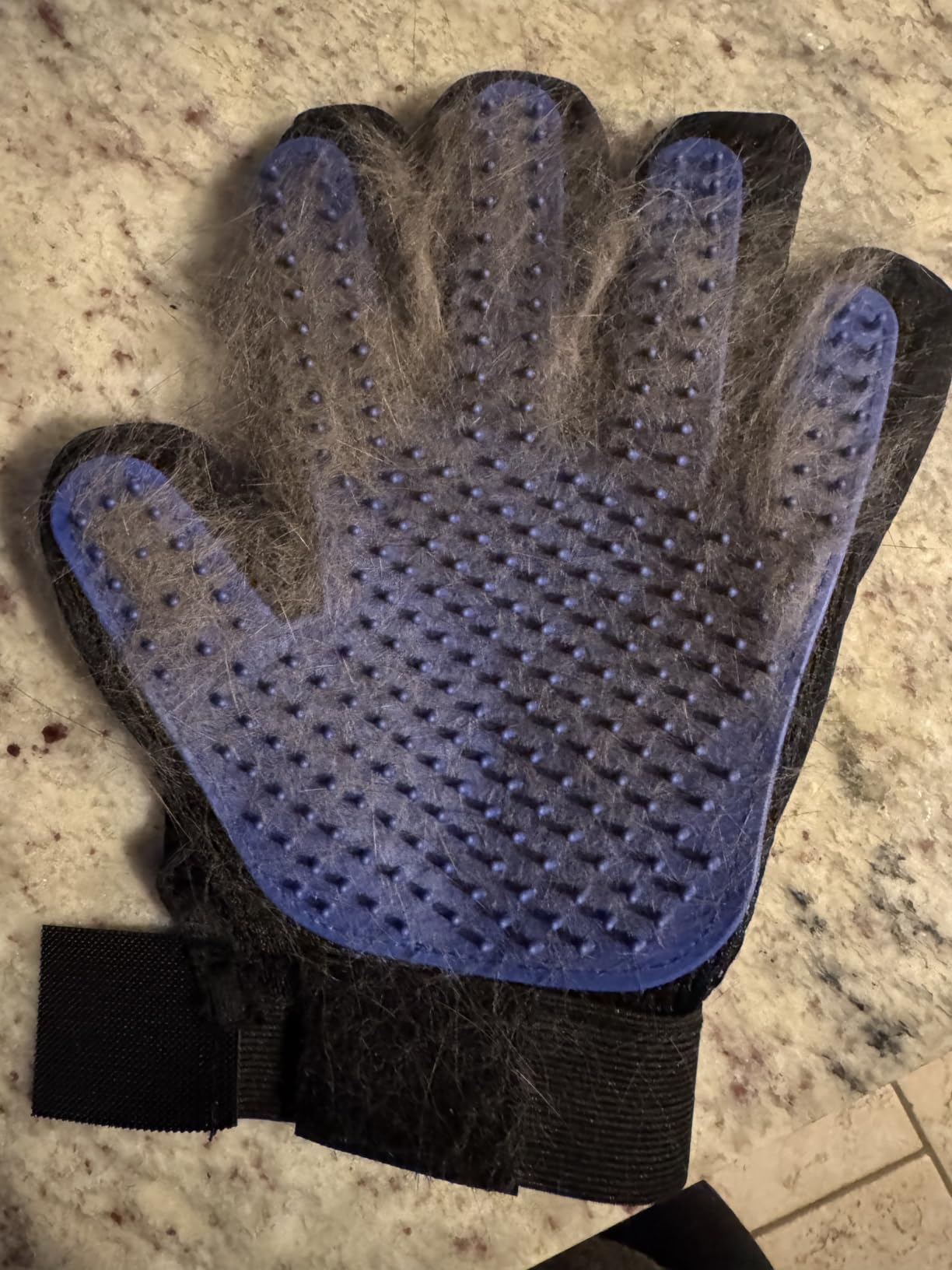 NVNAN Pet Hair Removal Glove for Dogs & Cats, 2-Pack Blue customer photo 1