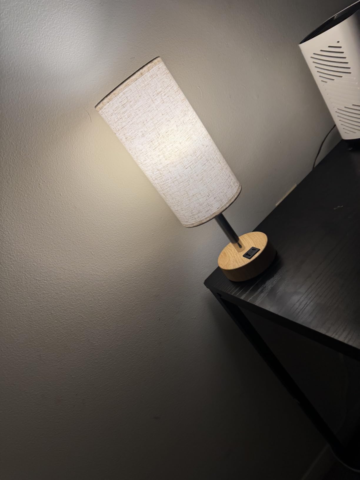Dicoool Bedside Table Lamp for Bedroom - 3-Way Dimmable Touch Lamp, USB A+C customer photo 2