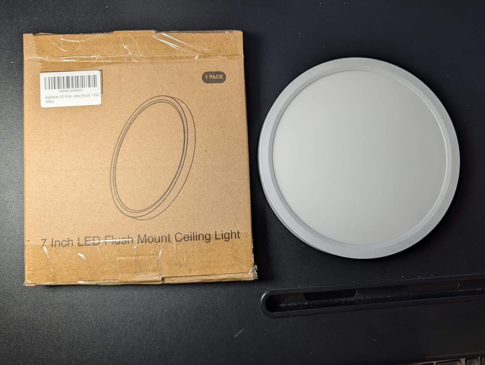 Brightever 12 Inch LED Flush Mount Ceiling Light Fixture, Dimmable, 3200LM | 24W 2700K/3000K/4000K/5000K/6500K Selectable, 0.67