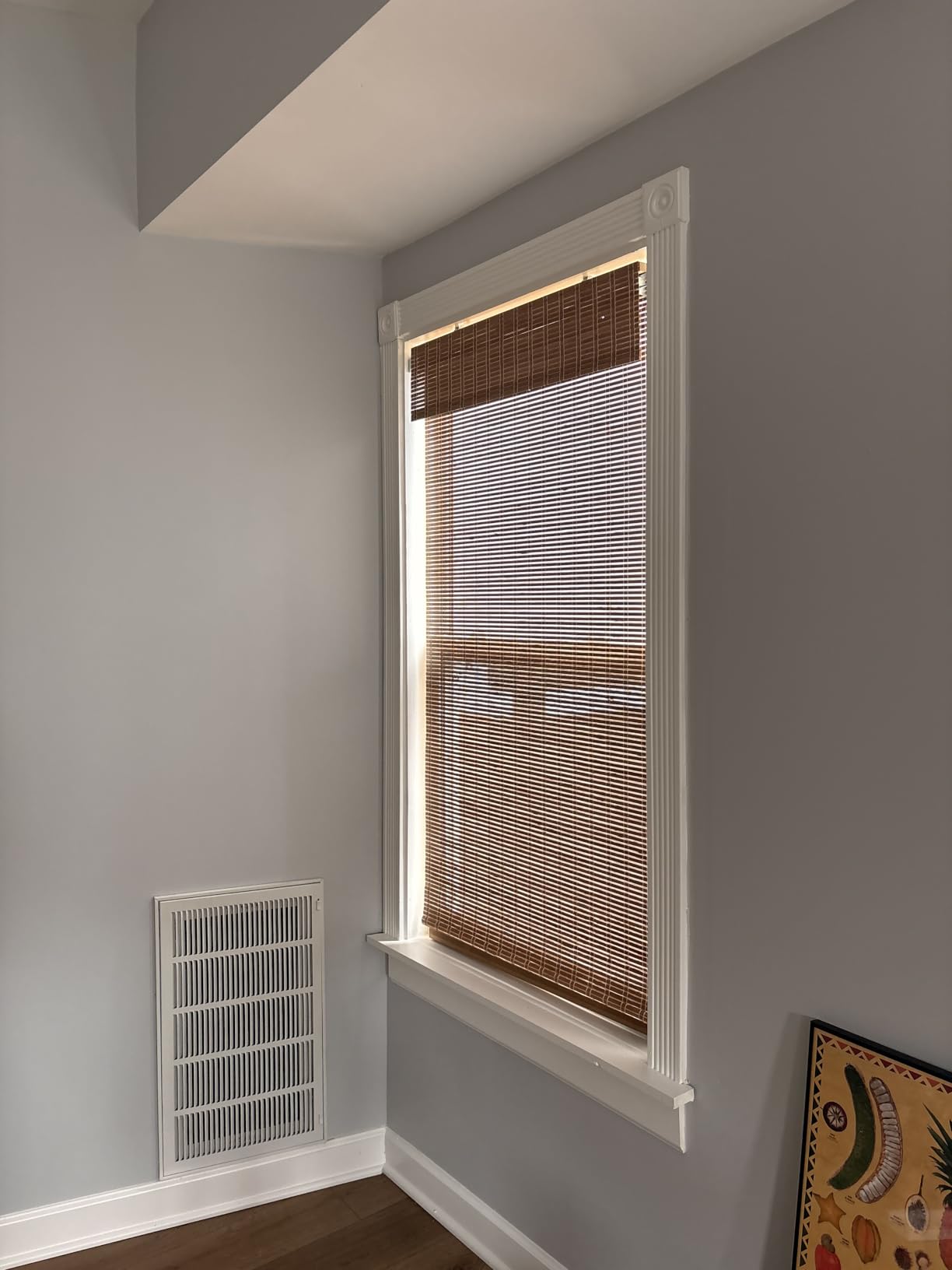 LazBlinds No Drill Cordless Bamboo Roman Shades, 34.5