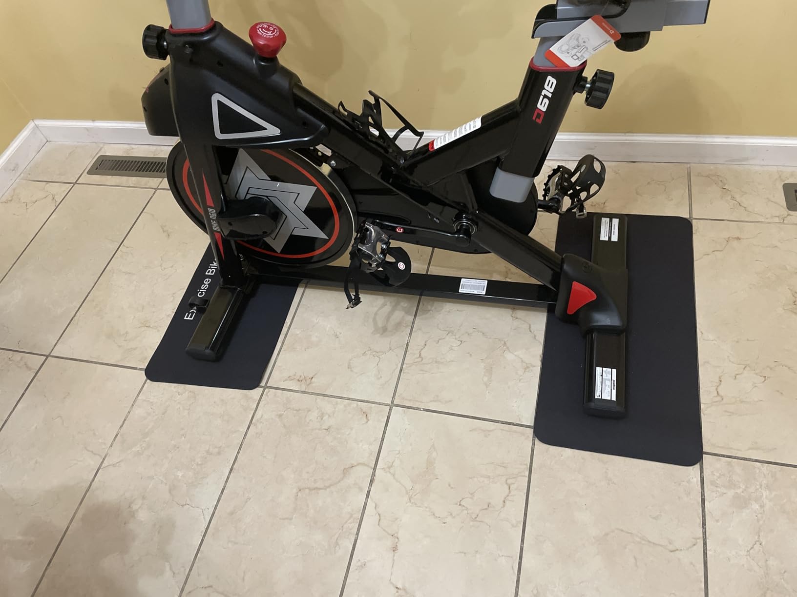 TOBWOLF Non-Slip Mat Compatible with Peloton Bike, Concept 2 Rowing Machine customer photo 1