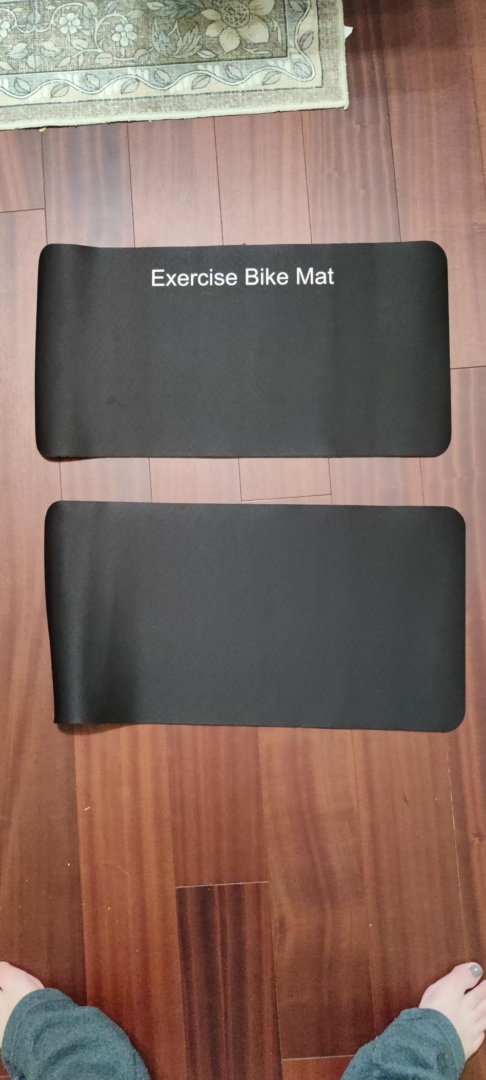 TOBWOLF Non-Slip Mat Compatible with Peloton Bike, Concept 2 Rowing Machine customer photo 2