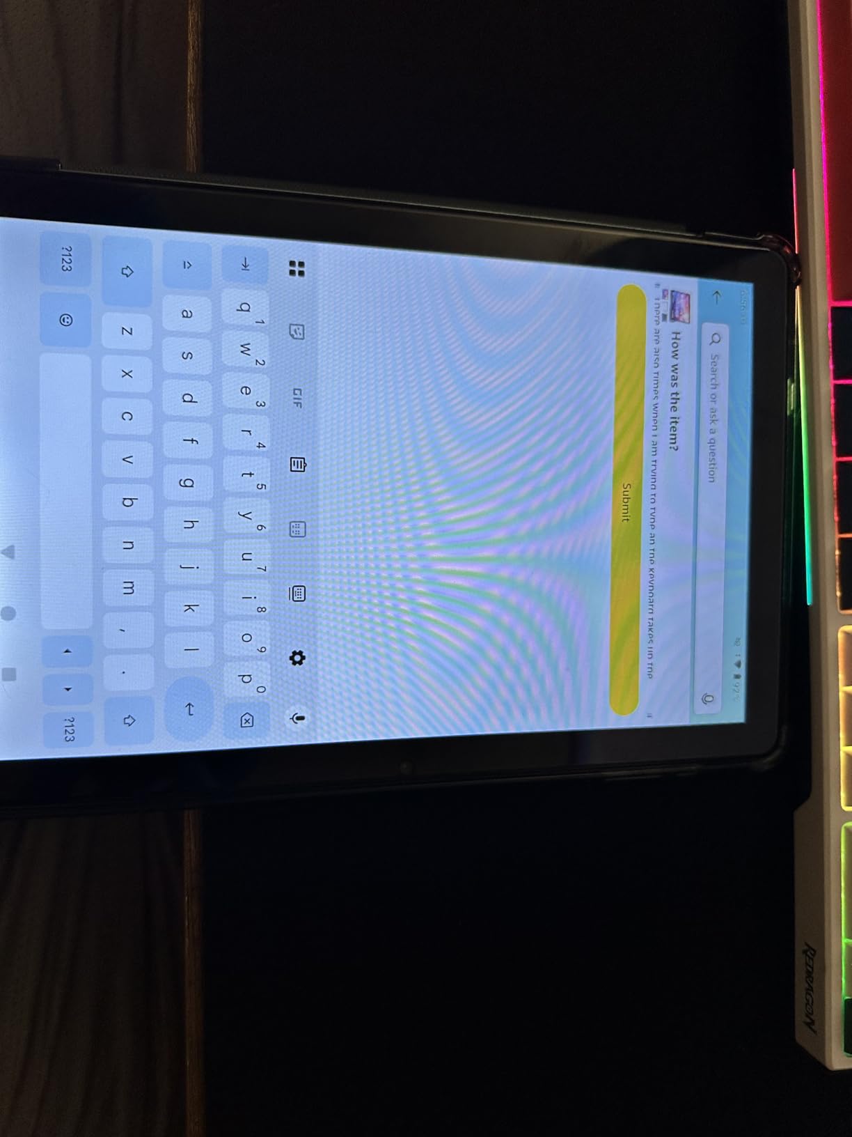 TUOHAITIME Android 16 Tablet,10 inch Tablets, Octa Core CPU, Blue customer photo 2