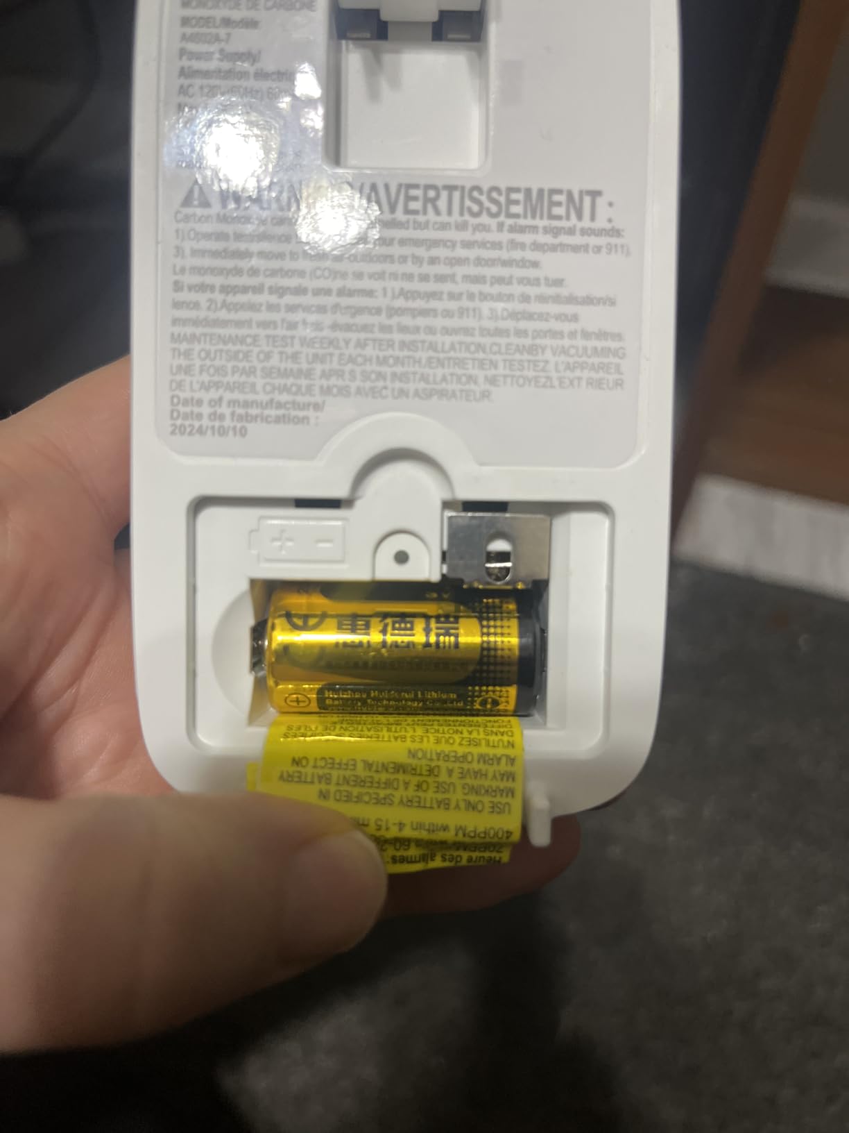 Siterlink Carbon Monoxide Detectors Plug in,10 Year Replaceable Battery customer photo 2