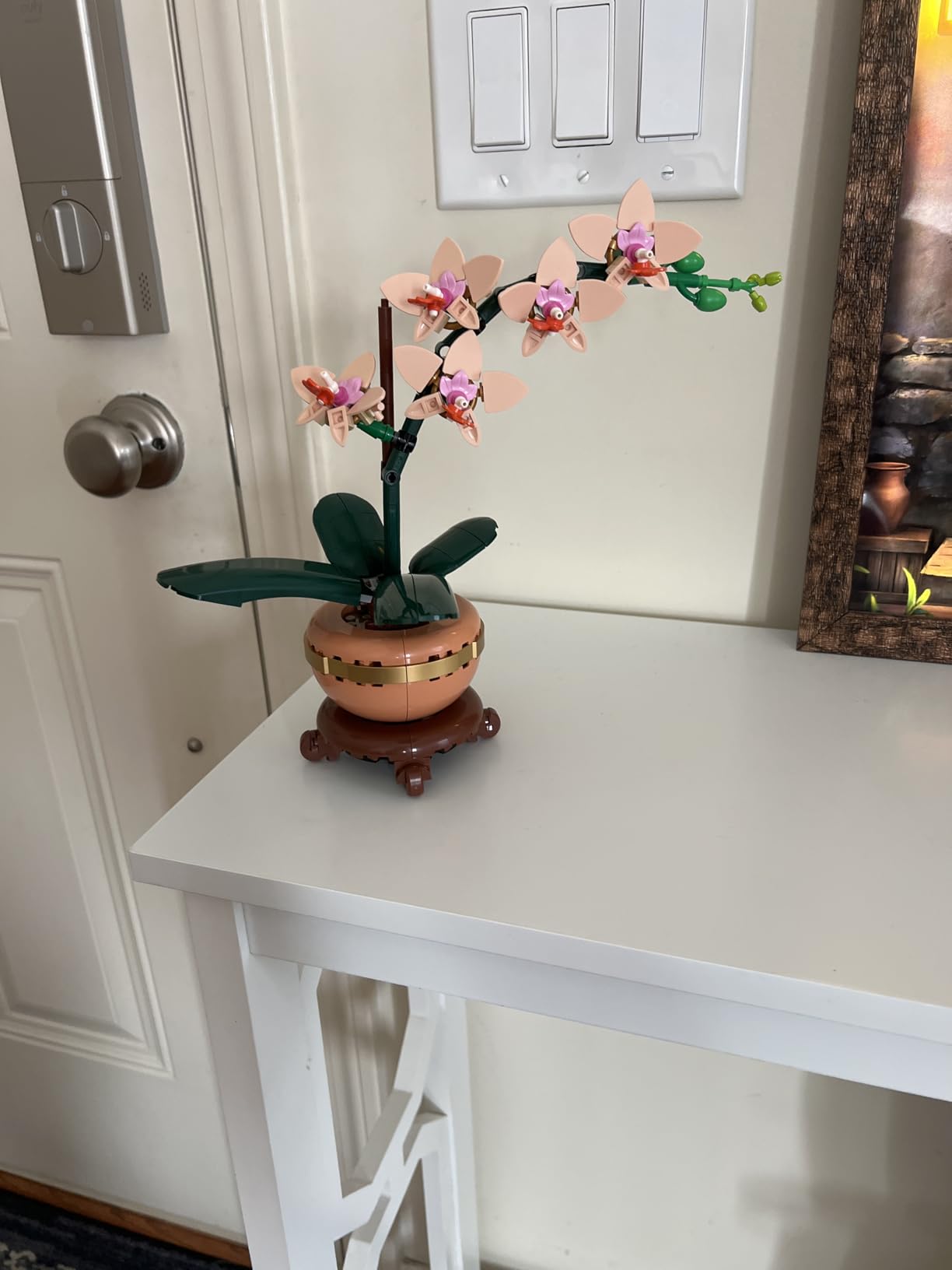 LEGO Botanicals Mini Orchid Building Set - Artificial, Fake Orchid for Home Decor, Adults Ages 18+ - Gift for Birthdays - Indoor Plant Decorations for Table, Desk, Office - 10343 customer photo 1