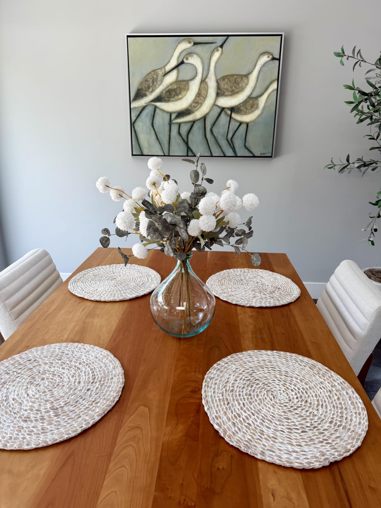 Beige Silk Flower Arrangements Decor, Large Floral Centerpieces For Tables customer photo 2