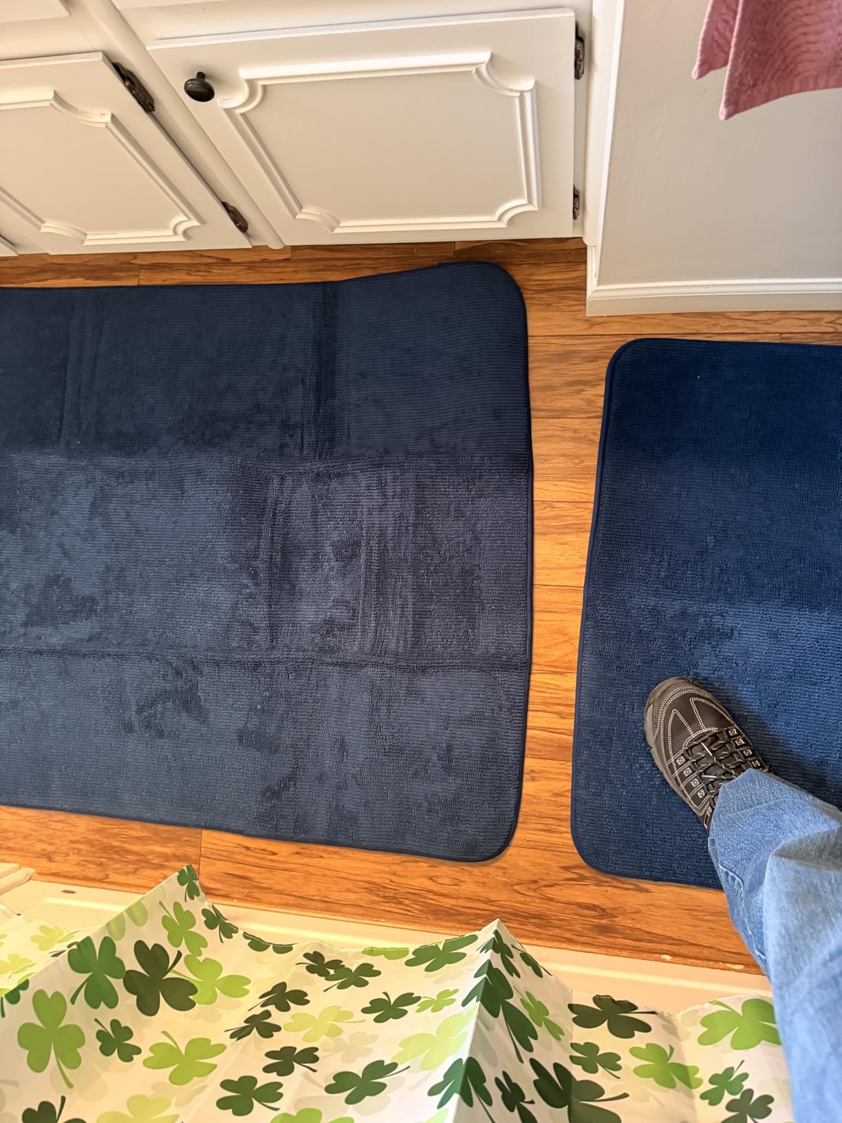 OLANLY Thick Memory Foam Bathroom Rugs 30x20, Soft Absorbent Bath Mat, Grey customer photo 1