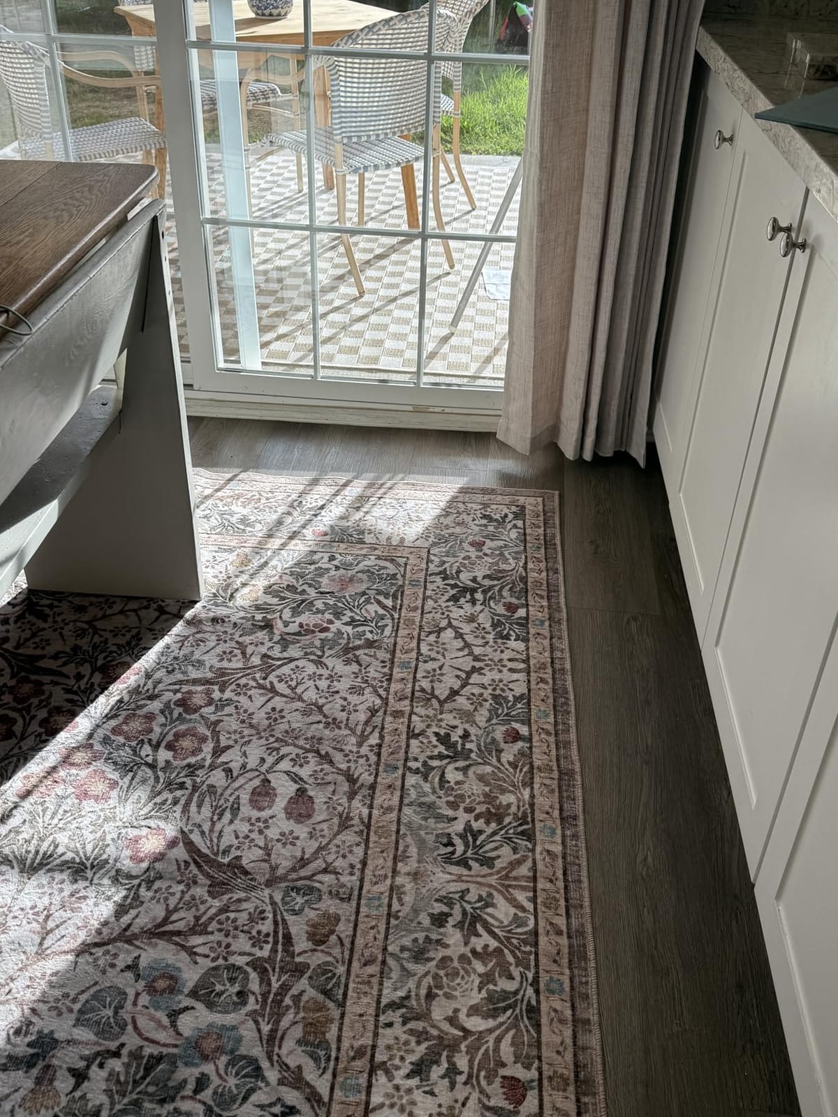 Vintage Floral Dark Green 3x5 Area Rugs for Entryway, Kitchen, Bedroom Beside Rug, Laundry Room, Non-Slip Low Pile Ultra Soft Stain Resistant Small Carpet customer photo 2