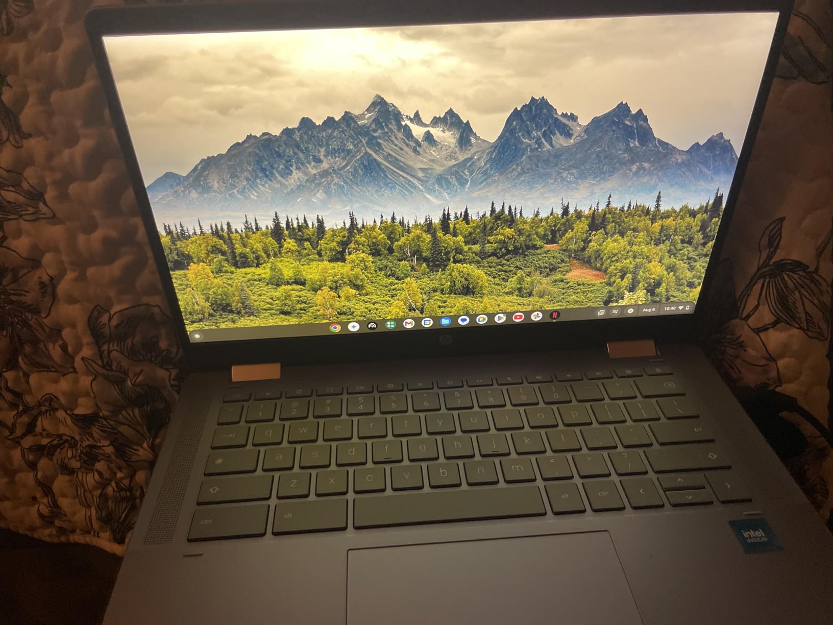 HP 2025 Portable x360 Chromebook, 14'' Convertible FHD IPS Touchscreen, Intel Processor Up to 3.39GHz, 4GB DDR4, 64GB Storage, Super Fast 6th Gen WiFi, Chrome OS, Dale Blue (Renewed) customer photo 1